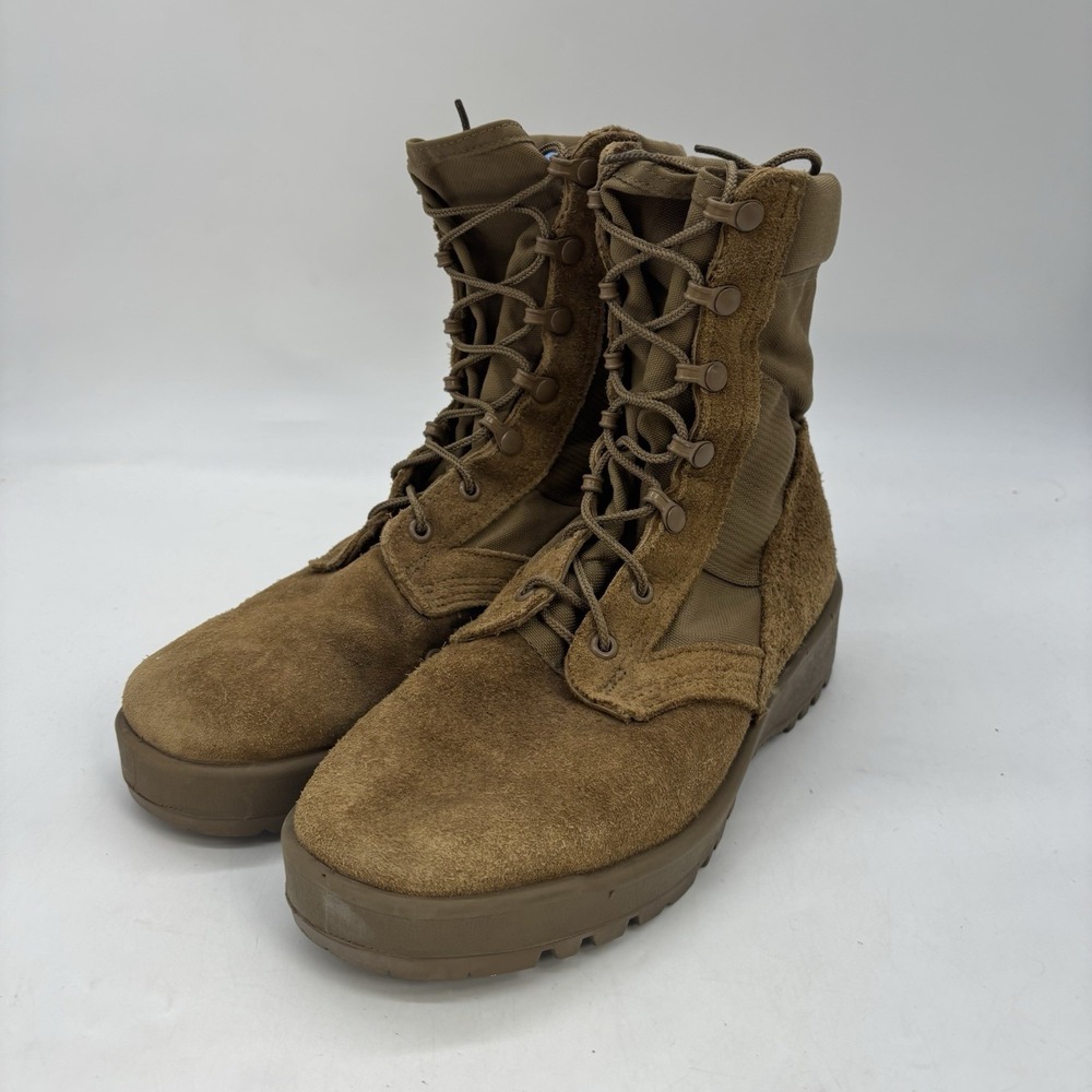 McRae Flight Combat Military Boots Mens 7.5 W Coyote Brown Vibram Soles